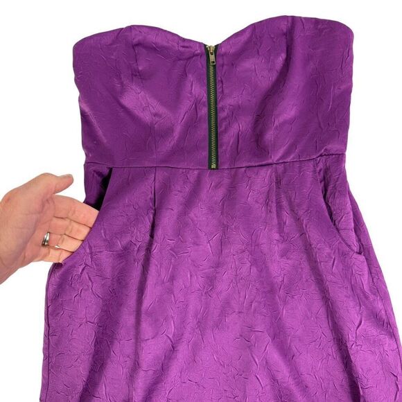 NWT Urban Outfitters | Silence + Noise Dylan strapless mini dress, purple, small - Picture 4 of 15